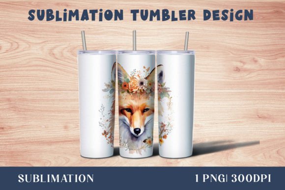 Download Forest Fox Tumbler Sublimation Wrap - Forest fox Collection