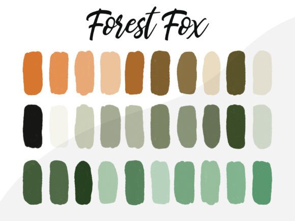 Download Forest Fox Procreate Color Palette - Forest fox Collection
