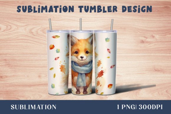 Download Forest Fox Tumbler Sublimation Wrap - Forest fox Collection