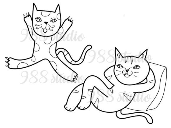 Download Doodle Cat SVG, PNG Cute Cat Animal Meow - Premium Resources