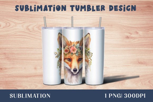 Download Forest Fox Tumbler Sublimation Wrap - Forest fox Collection