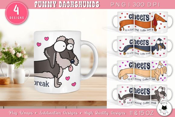 Download Funny Dog Coffee Mug Designs | Dog Wraps - Mug designs Collection