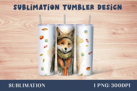 Download Forest Fox Tumbler Sublimation Wrap - Forest fox Collection