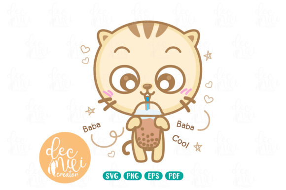 Download Little Cat-Meow Drink Bubble Tea - Premium Resources