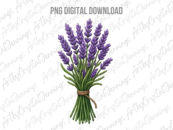 Download Watercolor Lavender Bouquet Floral PNG - Lavender Collection