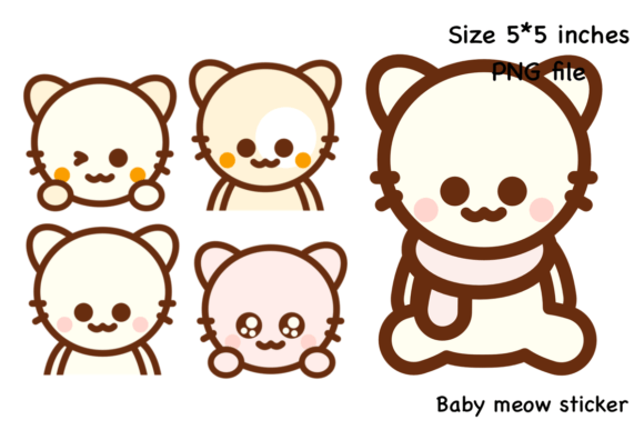 Download Baby Meow Sticker - Premium Resources
