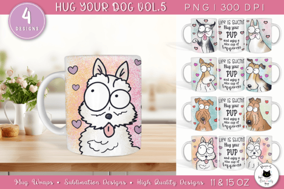 Download Funny Dog Mug Designs | Dog Lover PNG - Mug designs Collection