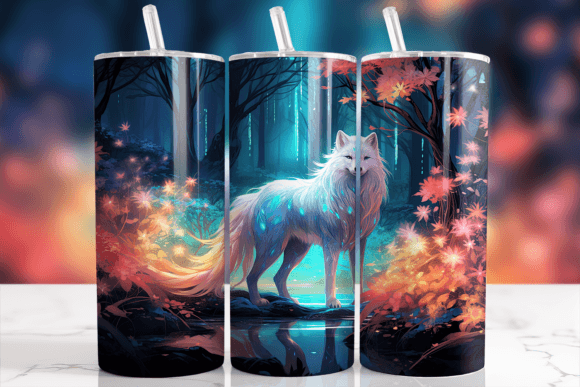 Download Cute Enchanted Forest Fox Tumbler Wrap - Forest fox Collection