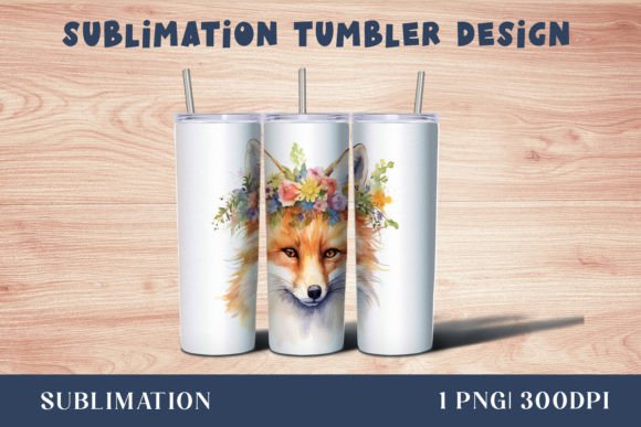 Download Forest Fox Tumbler Sublimation Wrap - Forest fox Collection