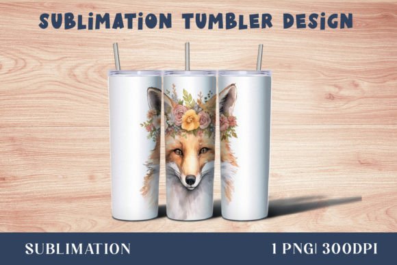 Download Forest Fox Tumbler Sublimation Wrap - Forest fox Collection