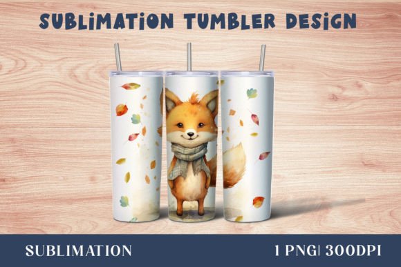 Download Forest Fox Tumbler Sublimation Wrap - Forest fox Collection